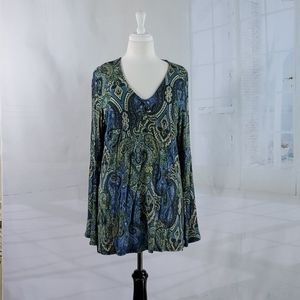 Karen Kane tunick top bell  sleeves